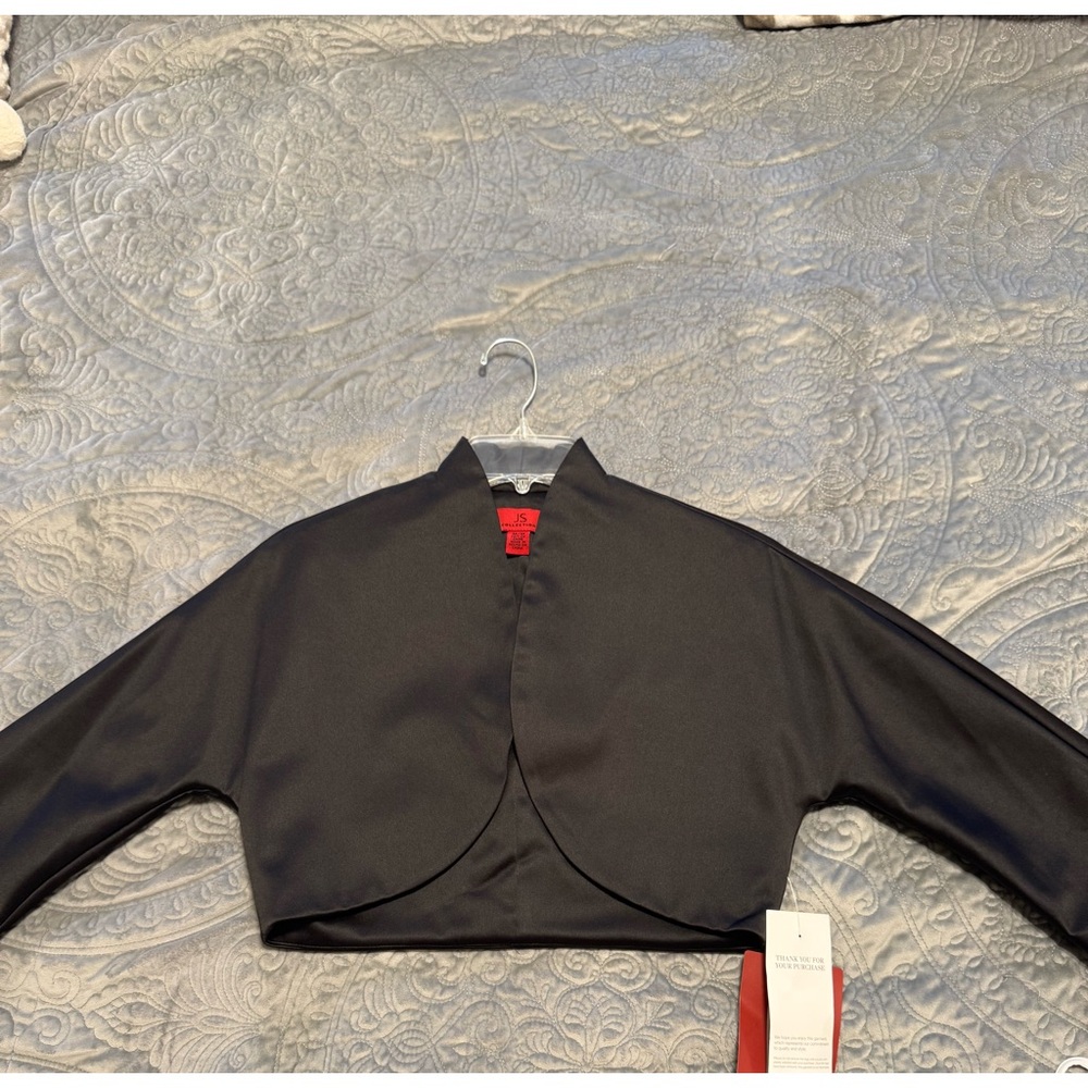 JS Collections Black Bolero Jacket